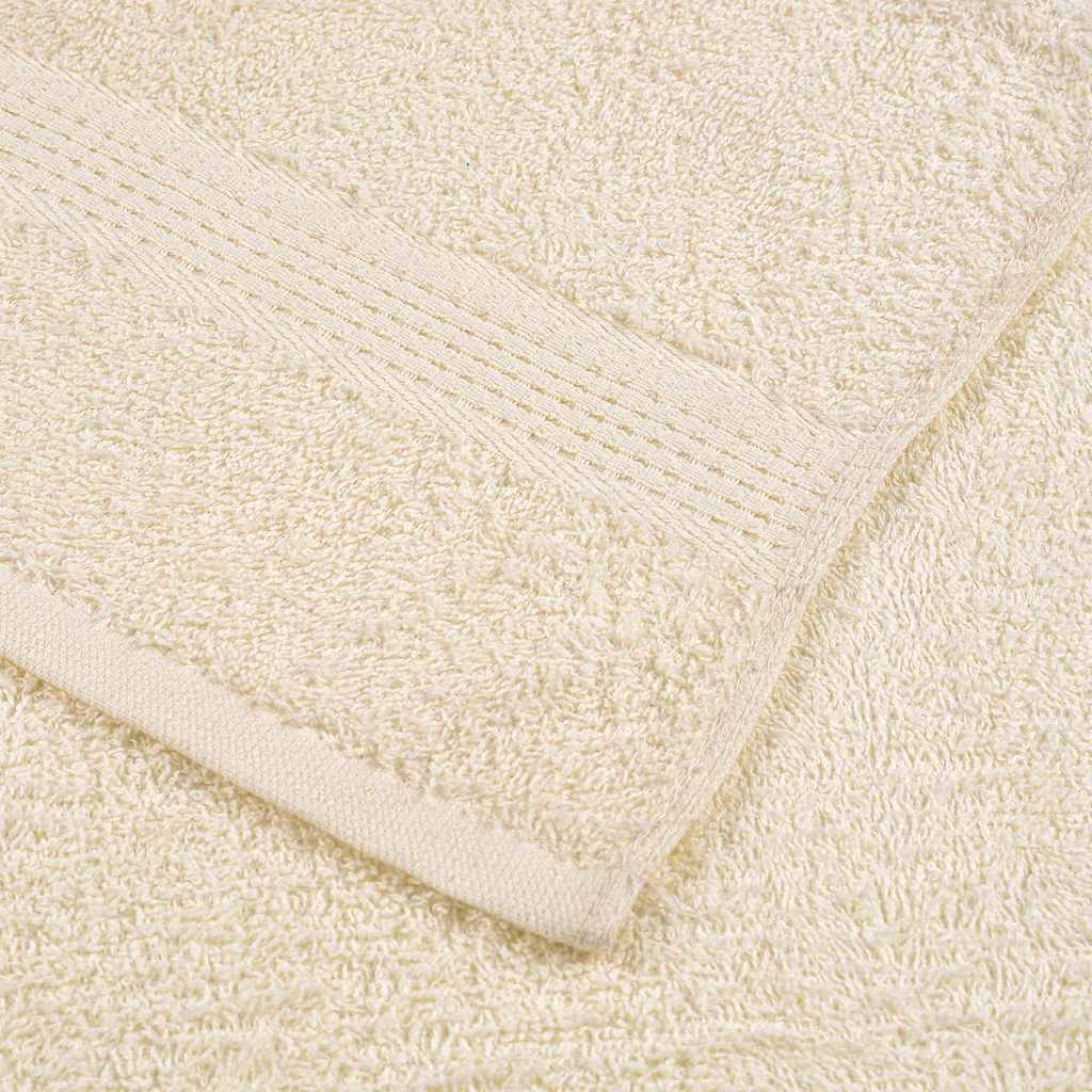 vidaXL Shower Towels "FROGN" 4 pcs Cream 70x140 cm 360 gsm 6