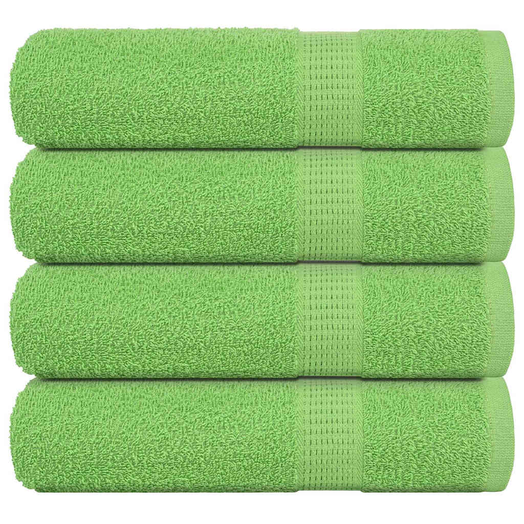 vidaXL Shower Towels "FROGN" 4 pcs Apple Green 70x140 cm 360 gsm 1