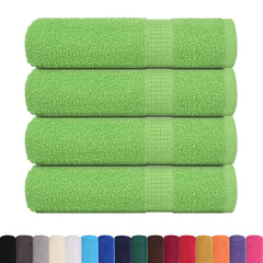 vidaXL Shower Towels "FROGN" 4 pcs Apple Green 70x140 cm 360 gsm 2