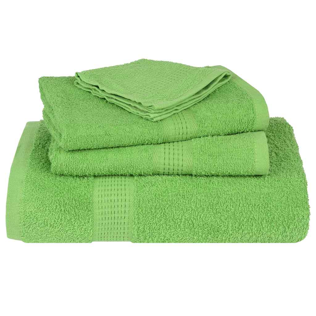 vidaXL Shower Towels "FROGN" 4 pcs Apple Green 70x140 cm 360 gsm 4