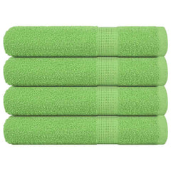 vidaXL Towels "FROGN" 4 pcs Apple Green 100x200 cm 360 gsm 1
