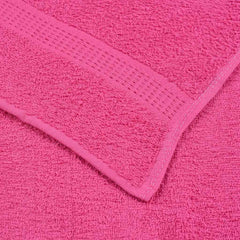 vidaXL Shower Towels "FROGN" 4 pcs Pink 70x140 cm 360 gsm 6