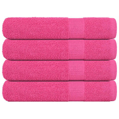 vidaXL Towels "FROGN" 4 pcs Pink 100x200 cm 360 gsm 1
