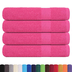 vidaXL Towels "FROGN" 4 pcs Pink 100x200 cm 360 gsm 2