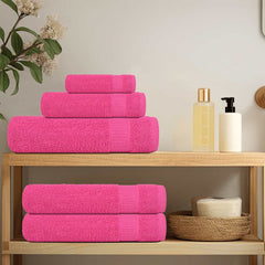 vidaXL Towels "FROGN" 4 pcs Pink 100x200 cm 360 gsm 3