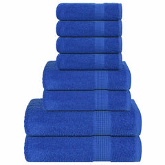 vidaXL 8 Piece Towel Set "FROGN" Blue 360 gsm 1