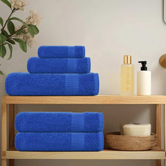 vidaXL 8 Piece Towel Set "FROGN" Blue 360 gsm 3
