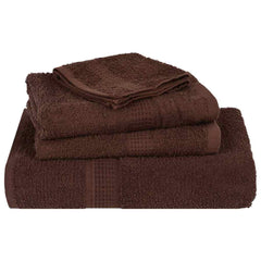 vidaXL 8 Piece Towel Set "FROGN" Brown 360 gsm 4