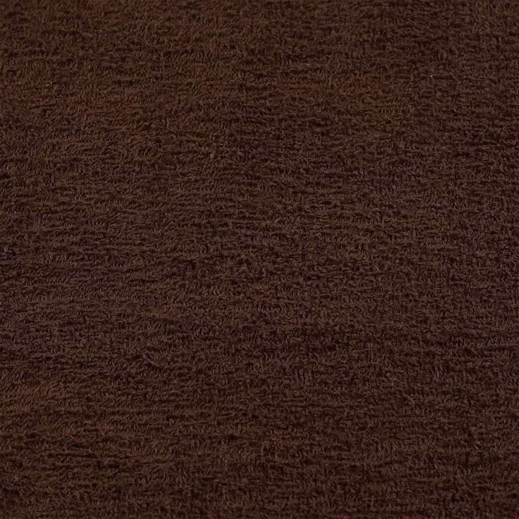 vidaXL 8 Piece Towel Set "FROGN" Brown 360 gsm 5