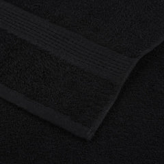 vidaXL 8 Piece Towel Set "FROGN" Black 360 gsm 6