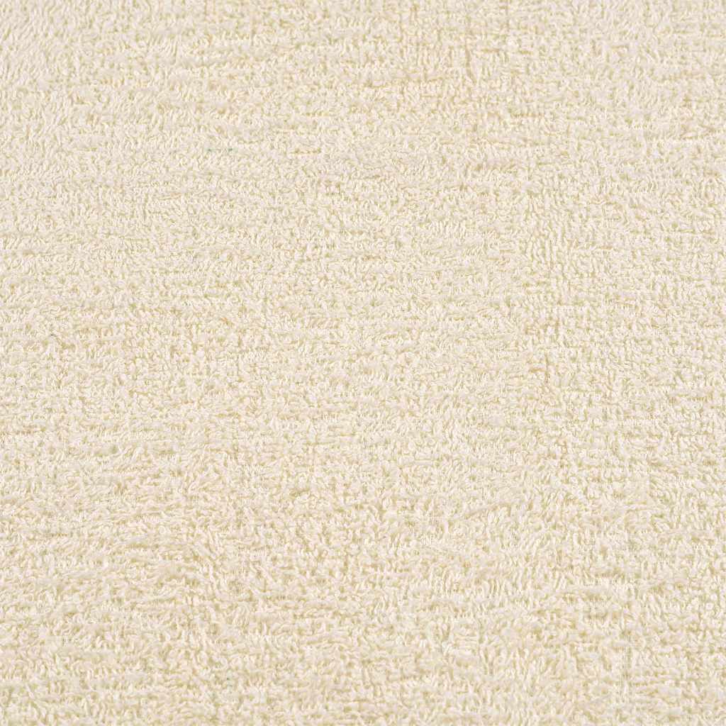 vidaXL 8 Piece Towel Set "FROGN" Cream 360 gsm 5