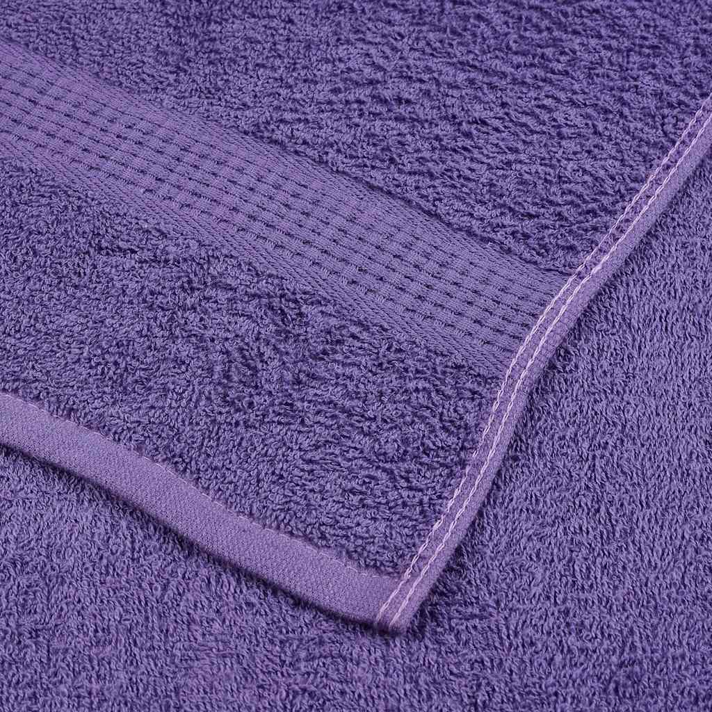 vidaXL 6 Piece Towel Set "FROGN" Purple 360 gsm 6