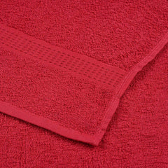 vidaXL 6 Piece Towel Set "FROGN" Red 360 gsm 5