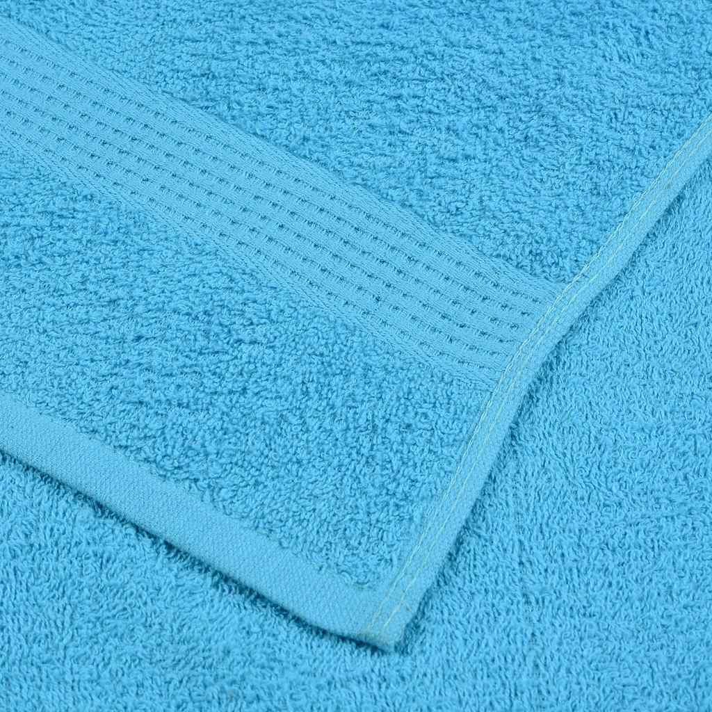 vidaXL 6 Piece Towel Set "FROGN" Turquoise 360 gsm 5