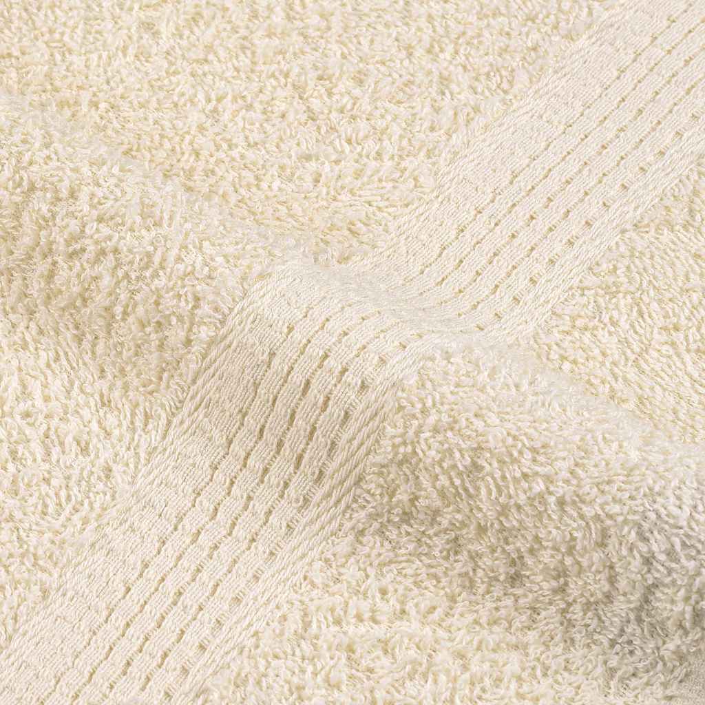 vidaXL 6 Piece Towel Set "FROGN" Cream 360 gsm 6