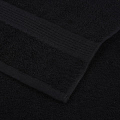 vidaXL 12 Piece Towel Set "FROGN" Black 360 gsm 6