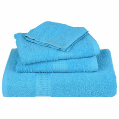 vidaXL 12 Piece Towel Set "FROGN" Turquoise 360 gsm 4
