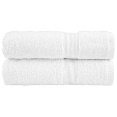 vidaXL Premium Shower Towels "SOLUND" 2 pcs White 70x140 cm 600 gsm 1