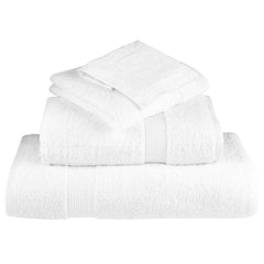 vidaXL Premium Shower Towels "SOLUND" 2 pcs White 70x140 cm 600 gsm 4