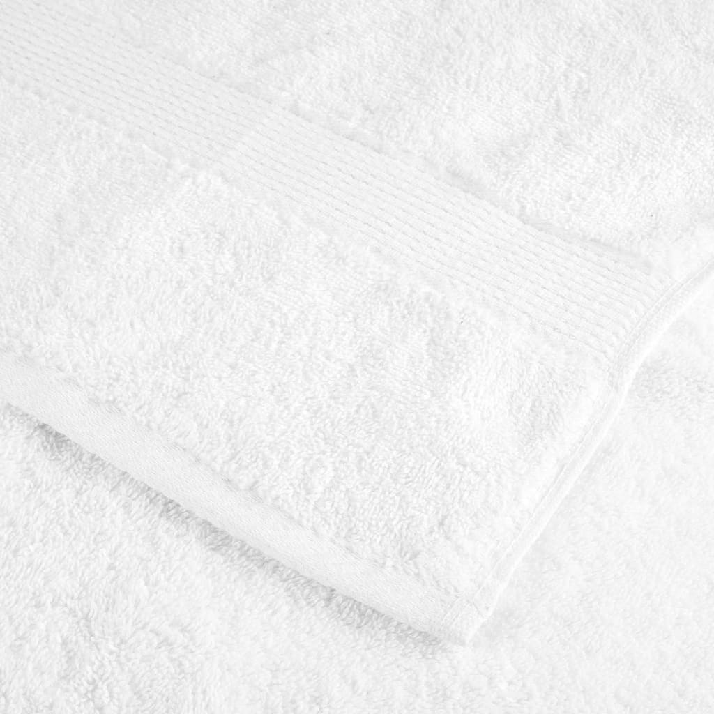 vidaXL Premium Shower Towels "SOLUND" 4 pcs White 70x140 cm 600 gsm 6