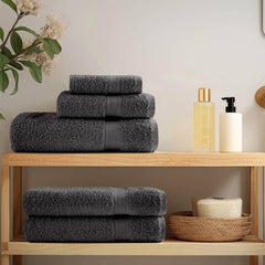 vidaXL Premium Sauna Towels "SOLUND" 2 pcs Anthracite 80x200 cm 600 gsm 3