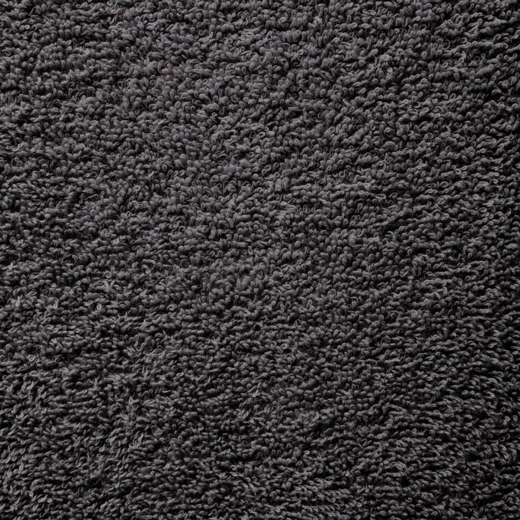 vidaXL Premium Sauna Towels "SOLUND" 2 pcs Anthracite 80x200 cm 600 gsm 5