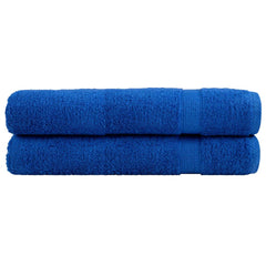 vidaXL Premium Towels "SOLUND" 2 pcs Blue 100x200 cm 600 gsm 1
