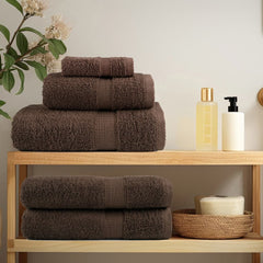 Premium Towels SOLUND 100x200 cm 600 gsm 10 pcs Brown