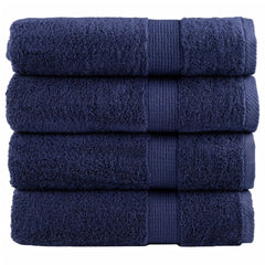 vidaXL Premium Shower Towels "SOLUND" 4 pcs Navy Blue 70x140 cm 600 gsm 1