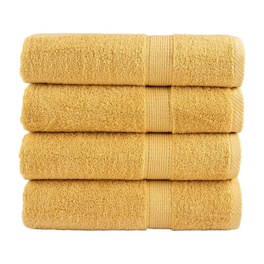 Premium Shower Towels "SOLUND" 4 pcs Gold 600 gsm