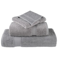vidaXL Premium Hand Towels "SOLUND" 10 pcs Grey 50x100 cm 600 gsm 4