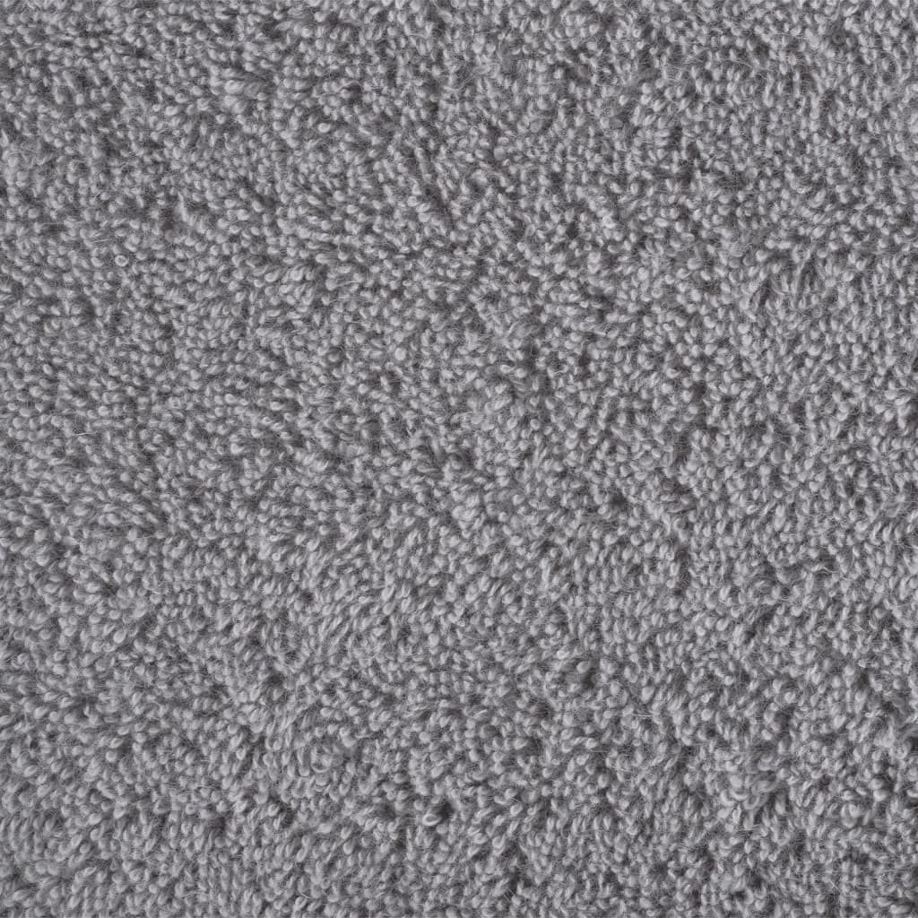 vidaXL Premium Towels "SOLUND" 2 pcs Grey 100x200 cm 600 gsm 5