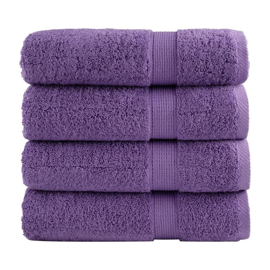 Premium Shower Towels SOLUND 4 pcs Purple 600 gsm