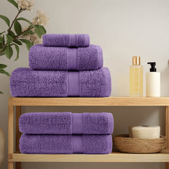 vidaXL Premium Shower Towels SOLUND 4 pcs Purple 70x140 cm 600 gsm 3