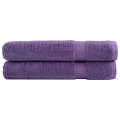 vidaXL Premium Sauna Towels SOLUND 2 pcs Purple 80x200 cm 600 gsm 1