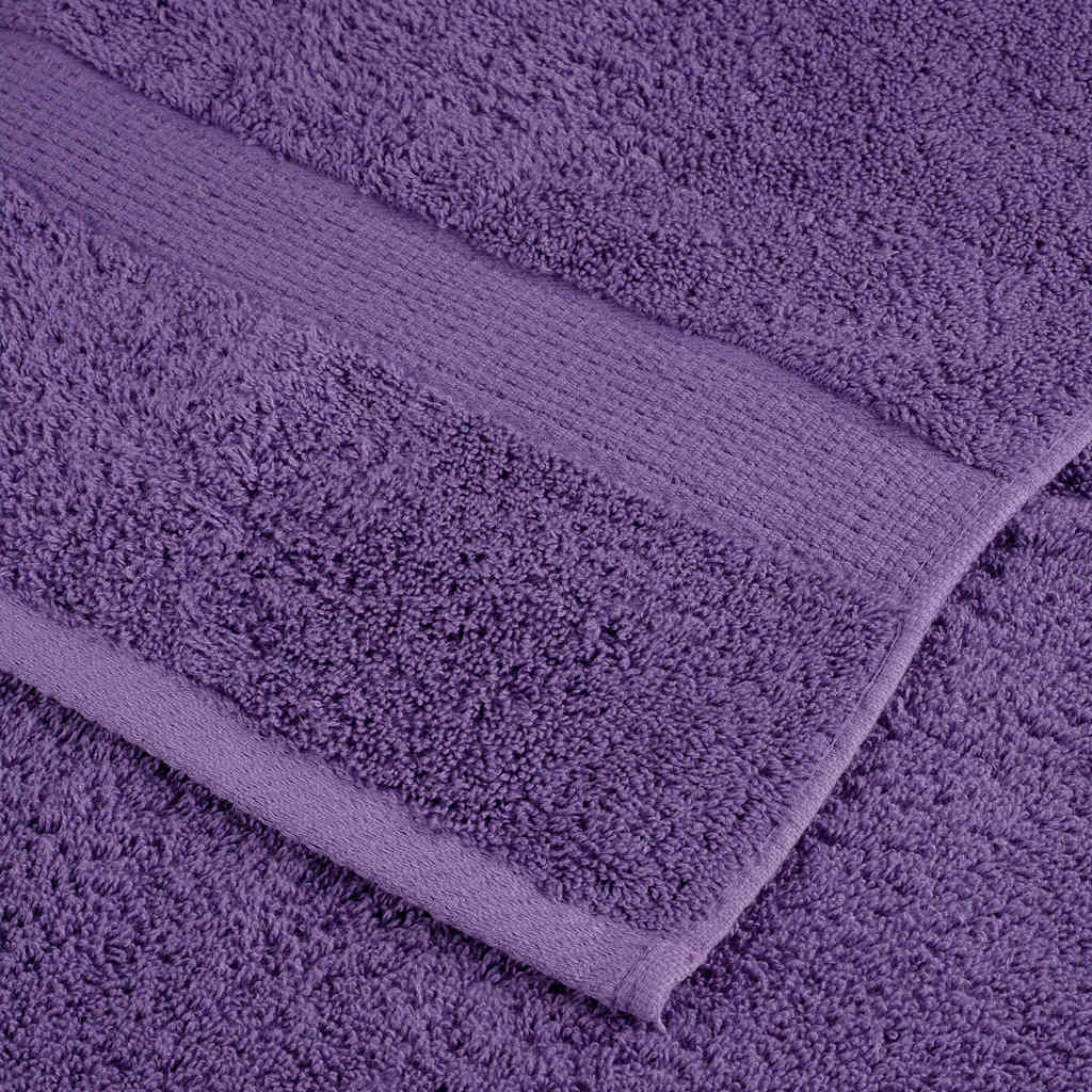 vidaXL Premium Sauna Towels SOLUND 2 pcs Purple 80x200 cm 600 gsm 6