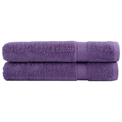 vidaXL Premium Towels SOLUND 2 pcs Purple 100x200 cm 600 gsm 1