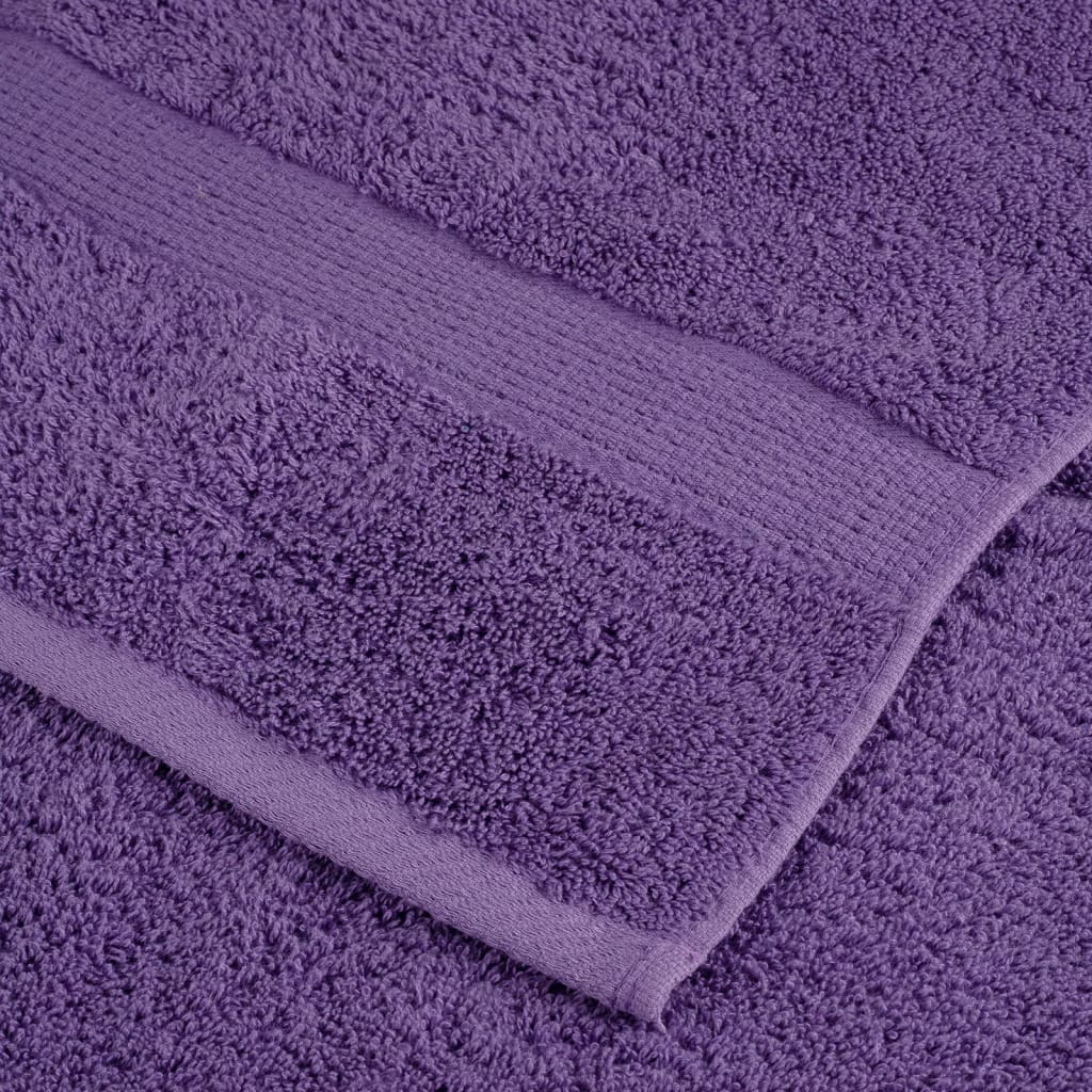vidaXL Premium Towels SOLUND 2 pcs Purple 100x200 cm 600 gsm 6