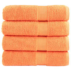 vidaXL Premium Shower Towels SOLUND 4 pcs Orange 70x140 cm 600 gsm 1