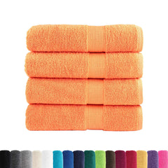 vidaXL Premium Shower Towels SOLUND 4 pcs Orange 70x140 cm 600 gsm 2