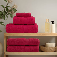 Premium Sauna Towels SOLUND 80x200 cm 600 gsm 4 pcs Red