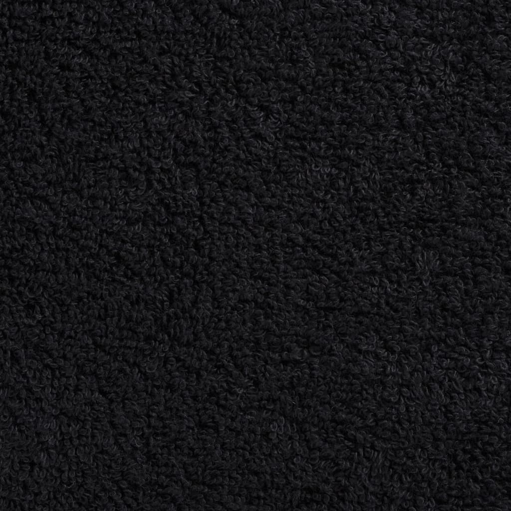 vidaXL Premium Bath Towels "SOLUND" 4 pcs Black 100x150 cm 600 gsm 5