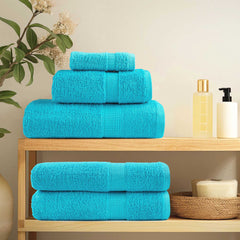 vidaXL Premium Shower Towels SOLUND 4 pcs Turquoise 70x140 cm 600 gsm 3