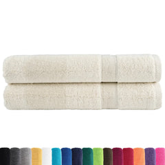 vidaXL Premium Sauna Towels SOLUND 2 pcs Cream 80x200 cm 600 gsm 2
