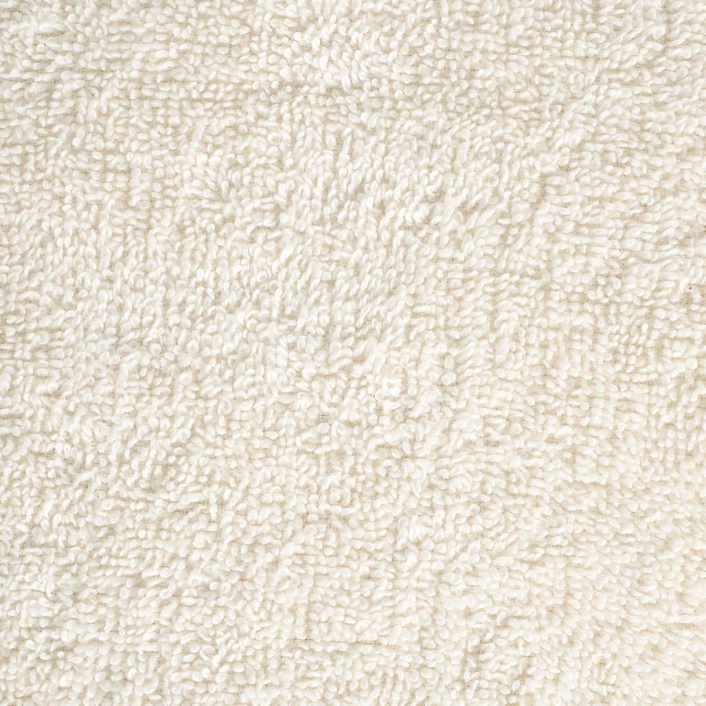 vidaXL Premium Towels SOLUND 2 pcs Cream 100x200 cm 600 gsm 5