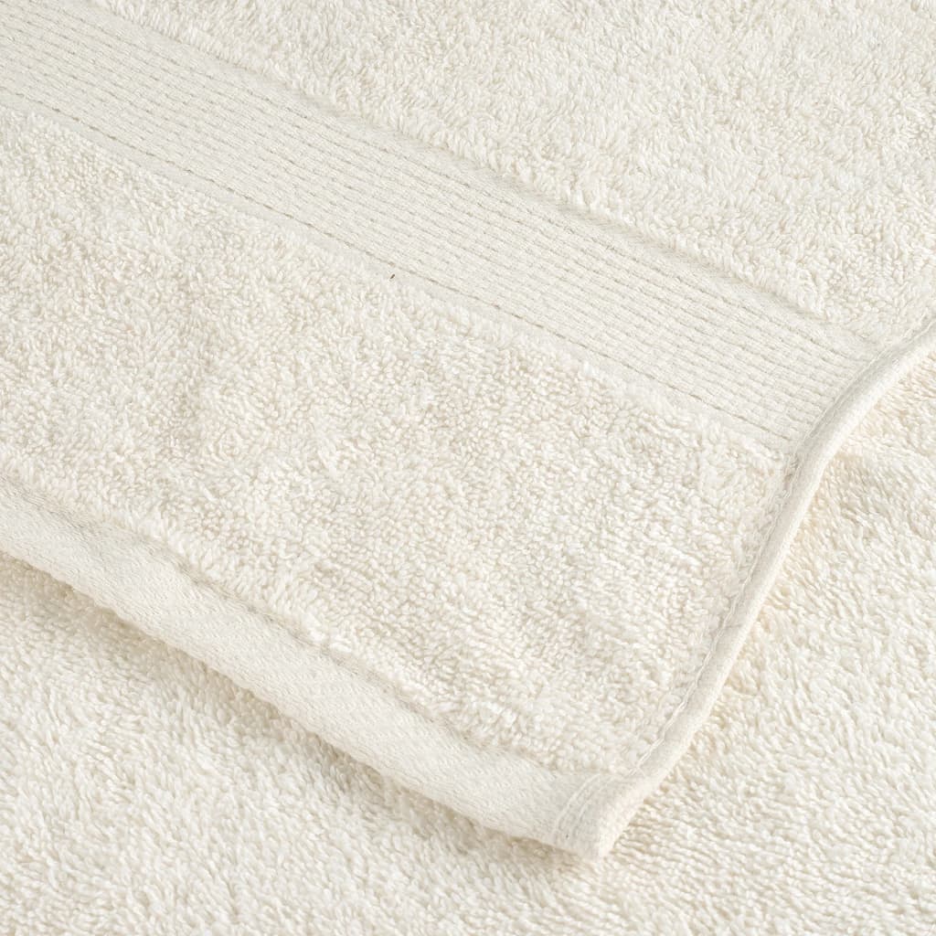 vidaXL Premium Towels SOLUND 2 pcs Cream 100x200 cm 600 gsm 6