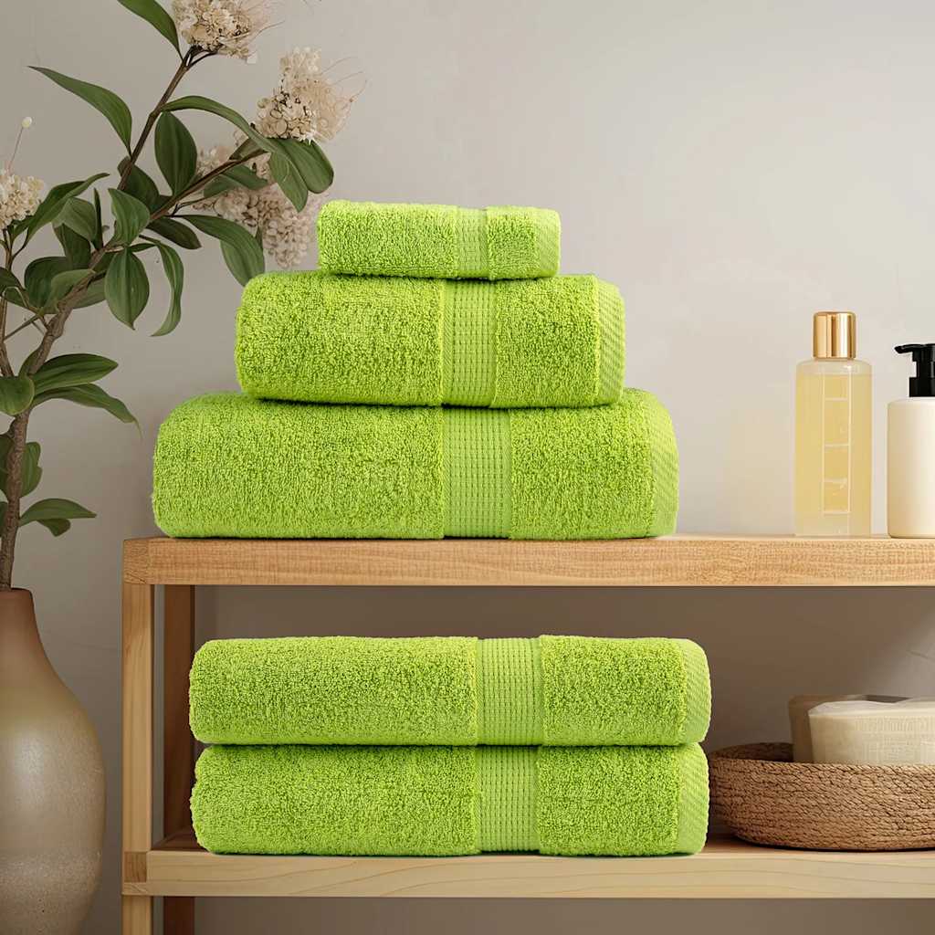 Premium Sauna Towels SOLUND 80x200 cm 600 gsm 4 pcs Apple Green