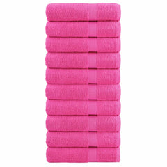 vidaXL Premium Hand Towels SOLUND 10 pcs Pink 50x100 cm 600 gsm 1
