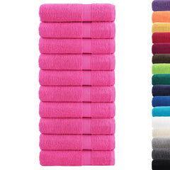 vidaXL Premium Hand Towels SOLUND 10 pcs Pink 50x100 cm 600 gsm 2