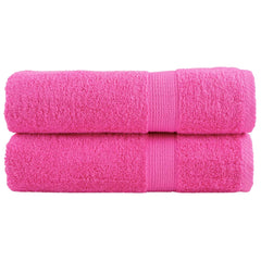 vidaXL Premium Bath Towels "SOLUND" 2 pcs Pink 100x150 cm 600 gsm 1